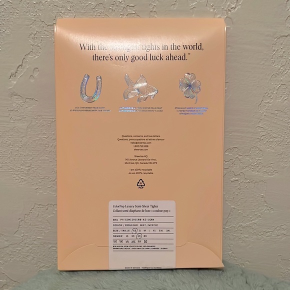 Mint Sheertex Tights - Picture 2 of 2